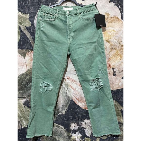 New MOTHER The Tomcat Chew Color: The Devil Drinks Coffee Mint size 32 - Picture 6 of 9